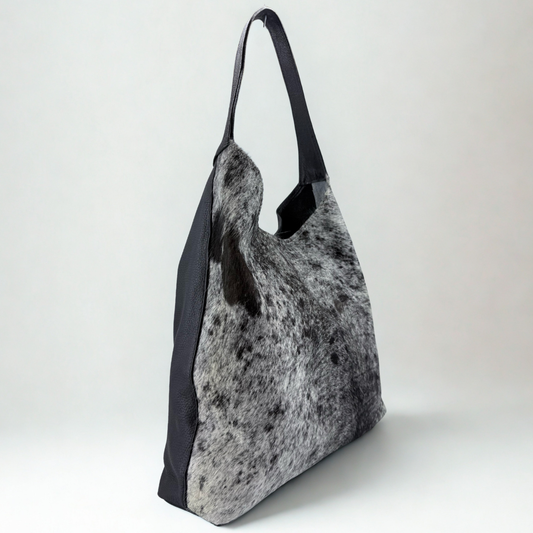 Bolsa Mafer de piel con  Pelo de Vaca Natural