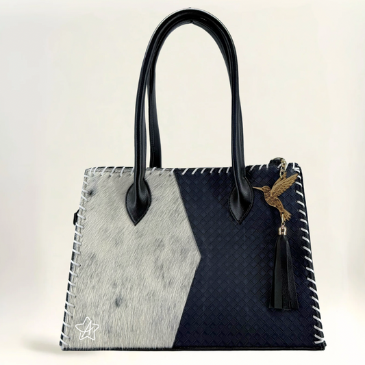 Bolsa Cindy con pelo de Vaca