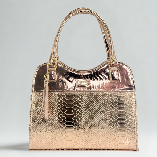 Bolsa Samari con Aplicaciones en Charol
