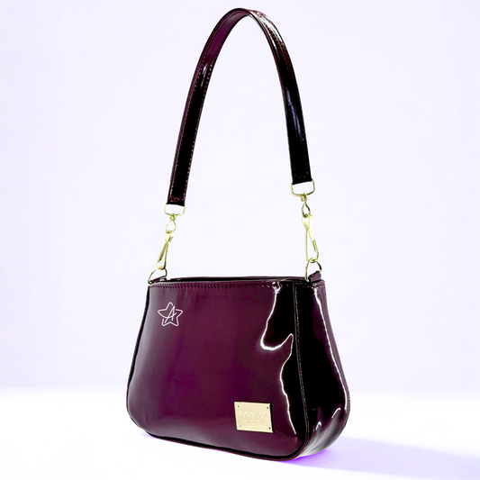 Bolsa chica de charol Reyna