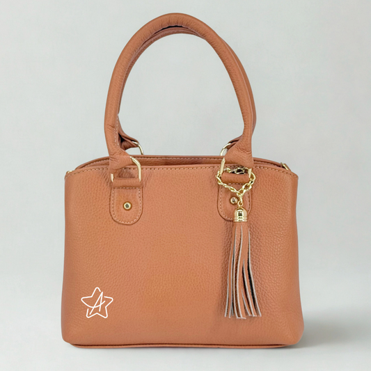 Bolsa Chica de Piel Genuina Abi con 2 compartimentos en piel