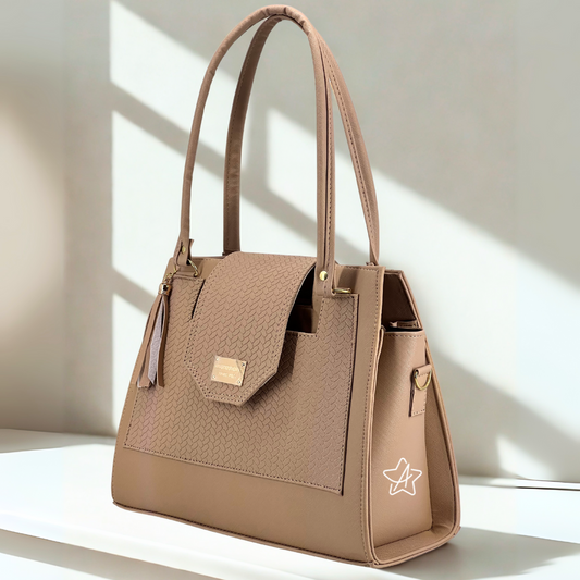 Bolsa Mediana Ximena para Mujer con Cierre Superior y Broche Externo