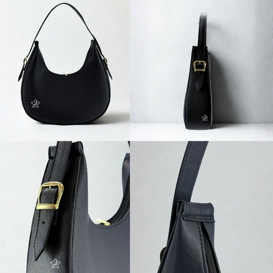 Bolsa Nova Media Luna con Cierre