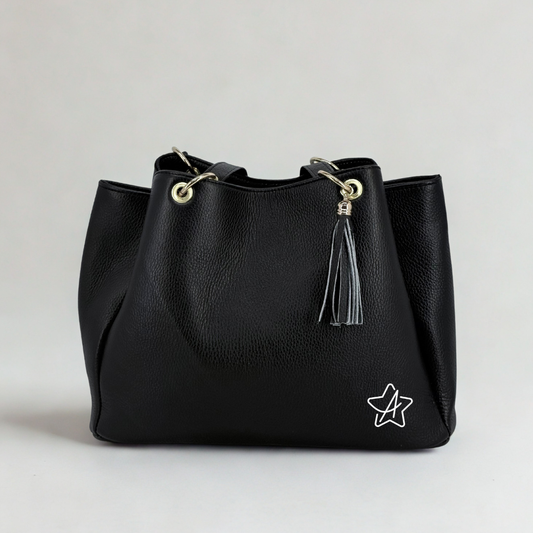 Bolsa Mediana Helen de 3 compartimentos en piel