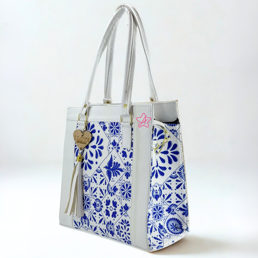 Bolsa Artesanal Itzel para Mujer con Cierre Superior