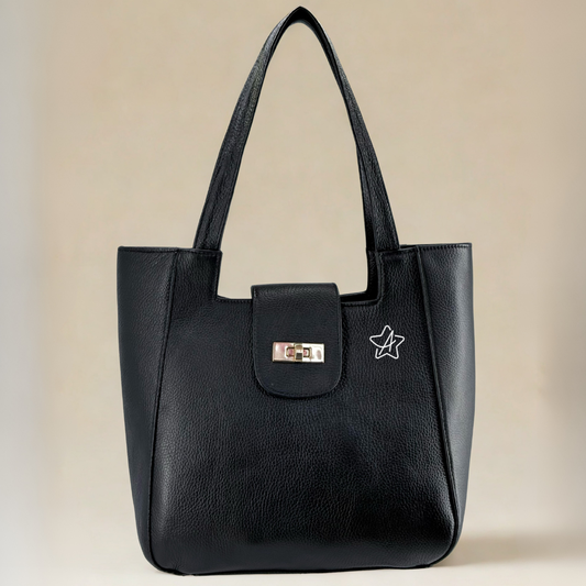 Bolsa Mediana de PIEL GENUINA Natalia para Mujer con Cierre