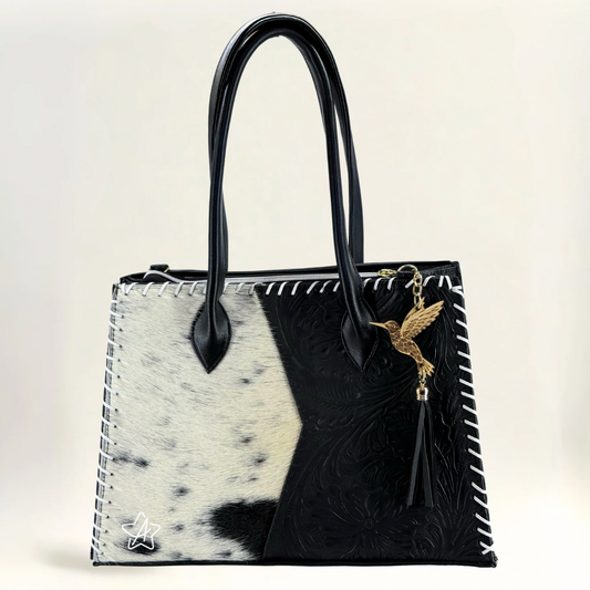 Bolsa Cindy con pelo de Vaca